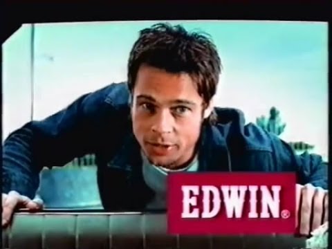 【CM】EDWIN ブラッド・ピット（1999年） - YouTube