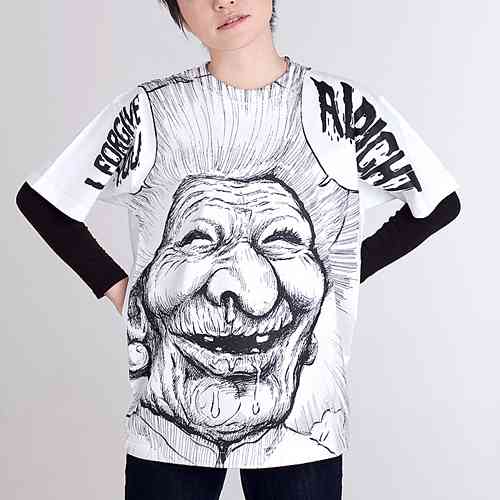 【下ネタ注意】漫☆画太郎 2000人のババアがひしめく「ババアTシャツ」のインパクトが凄まじい!