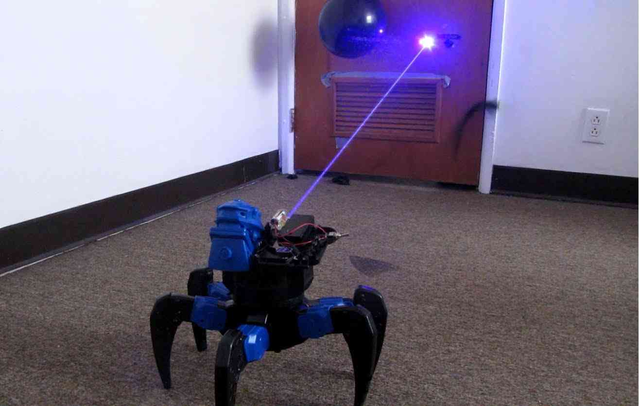 Homemade Death Ray Laser DRONE BOT!!! Remote Controlled!! - YouTube