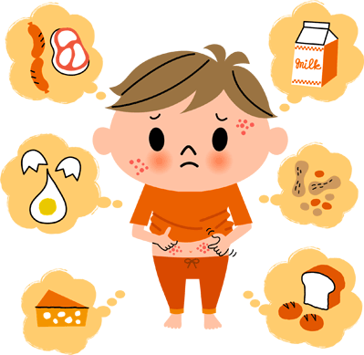 お子さんがアレルギー持ちの方