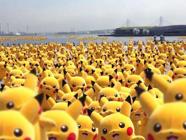 横浜に野生のピカチュウ1000匹が出現した！　Twitterに目撃情報続々