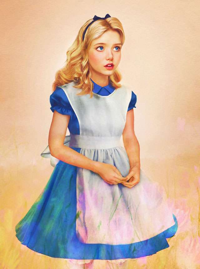 【画像】ディズニーのプリンセスをリアルに描いたアーティストの作品が美しいと話題に