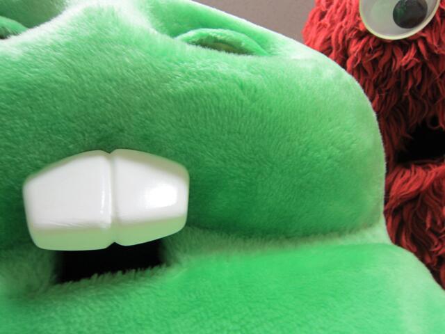 ガチャピンが『たまには歯しまったら？』というファンの問いかけ「神対応」!?