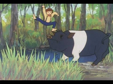 トム・ソーヤーの冒険　第1話「トムとハックとブタ騒動」 - YouTube