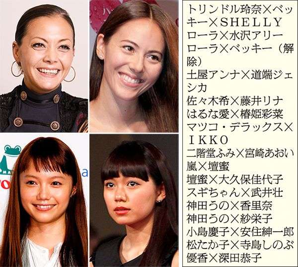 嵐と壇蜜、神田うのと紗栄子もダメ… 独占入手「共演NGリスト」