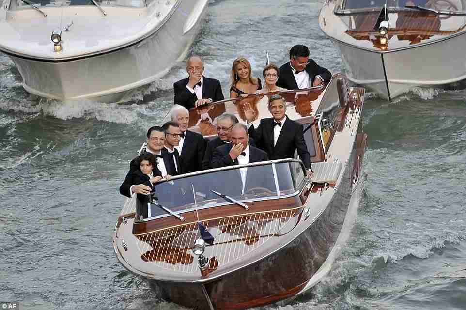 ジョージ・クルーニーがベネチアで挙式 弁護士の奥さんが美人すぎる!