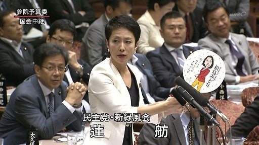 松島みどりだけじゃなく議員みんなうちわ配ってるし、そもそも他に議論することないの？