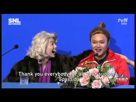 [Korean Comedy] Sotnikova Press Conference Parody (eng sub) - YouTube