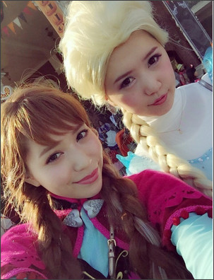 河西智美と姉・里音の『アナと雪の女王』の仮装姿が可愛い
