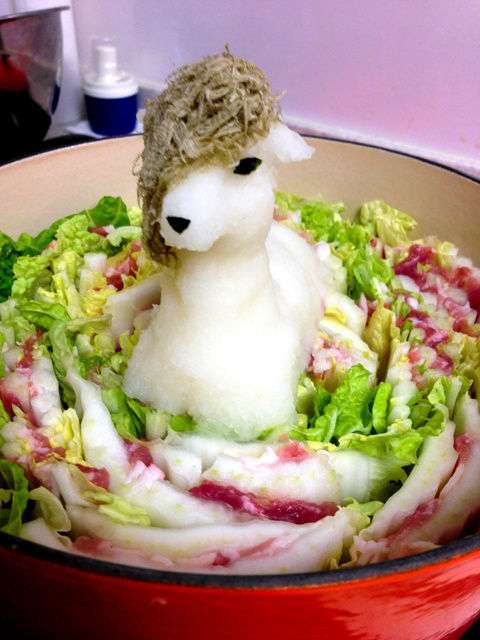 大根おろしアート「アライグマ」のクオリティが凄いww