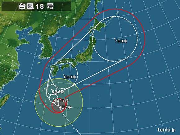 台風直撃した時のディズニーランドの写真がツイッターで話題に