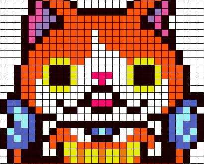 妖怪ウォッチのアイロンビーズの図案を作った！ジバニャン、ロボニャン、ブシニャン、コマさん、コマじろう！ | omo69BLOG(オモロク）
