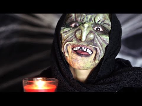 Helloween Makeup☆ Creepy Witch Makeup - YouTube