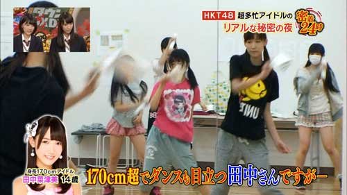HKT48 田中菜津美(14歳)、170cmの身長に悩む 「身長が伸びるのを防ぐため深夜2時まで寝ない」