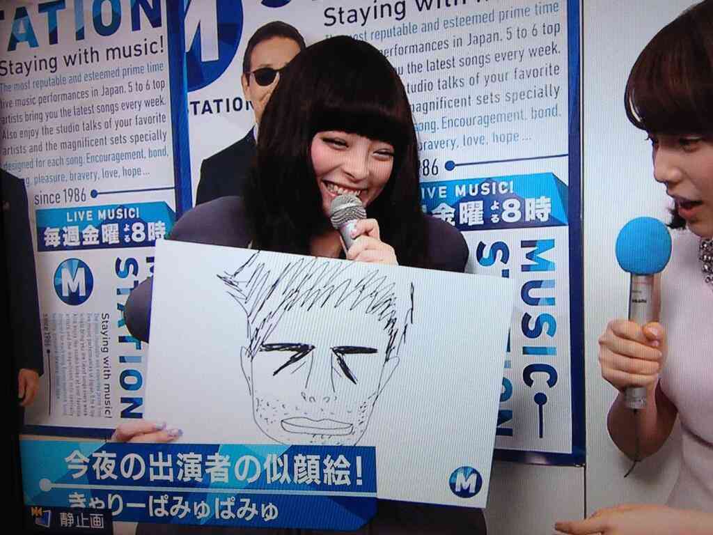 有名人の似顔絵トピ。