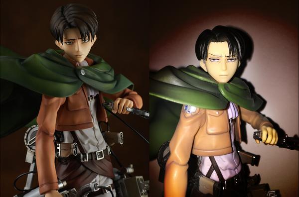 一番くじ『進撃の巨人』のリヴァイ兵長フィギュアの顔がヒドイｗｗｗ