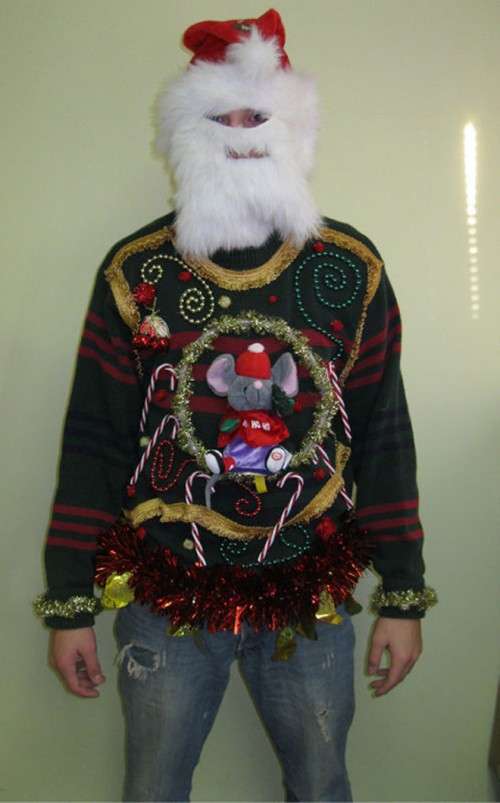 ダサい！クリスマスセーターを貼るトピ