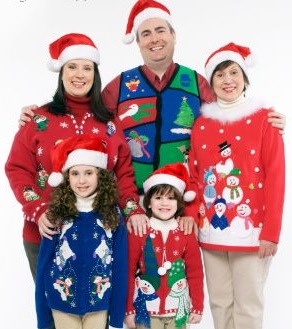 ダサい！クリスマスセーターを貼るトピ