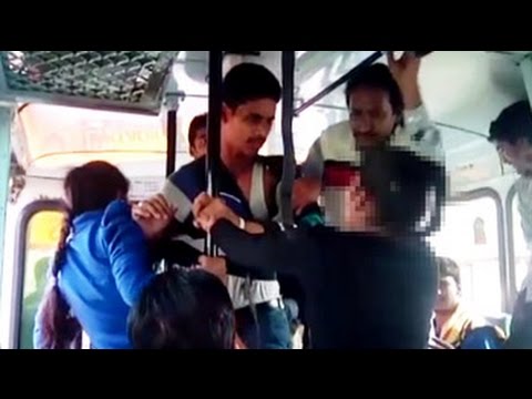 Rohtak sisters thrash men who harassed them on moving bus - YouTube