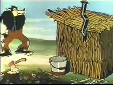ディズニー『三匹の子ぶた』全編～狼なんかこわくない　(1933) - YouTube