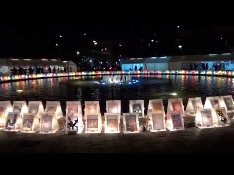 神戸から東日本へ「しあわせ運べるように」（神戸ルミナリエ2012点灯式） - YouTube