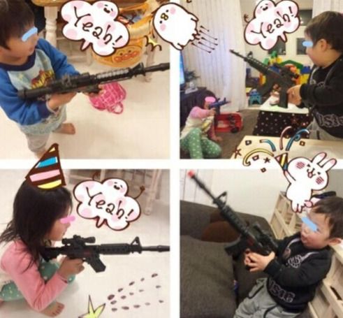 辻希美、銃のおもちゃで遊ぶ子供の画像をブログに掲載し「不謹慎」「不適切」と大炎上