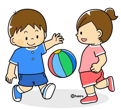 家の前でボール遊びする子ども