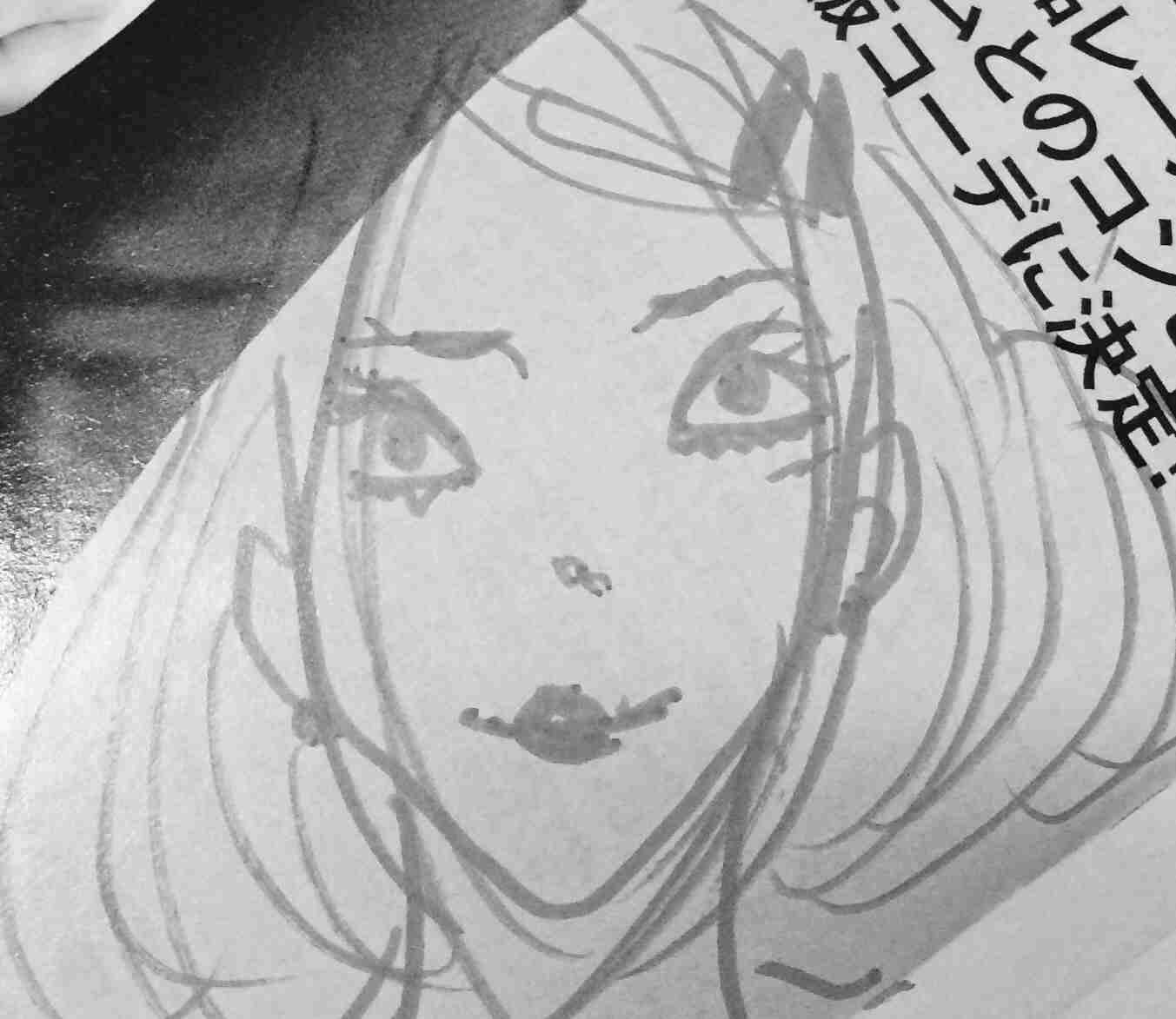 自画像を描いてみるトピ