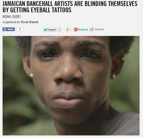 話題の“デカ黒目タトゥー”、重度の結膜炎により失明の危険も【イギリス】