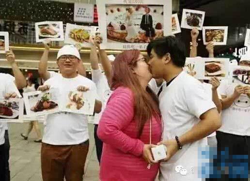 可愛い彼女を他の男に奪われないよう、40kg増量させる（中国）