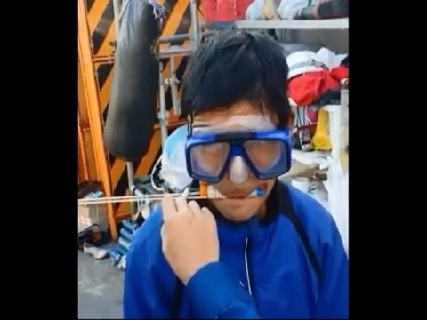 DQNが老人に花火をくわえさせて爆破→クレーンで吊り上げる - YouTube