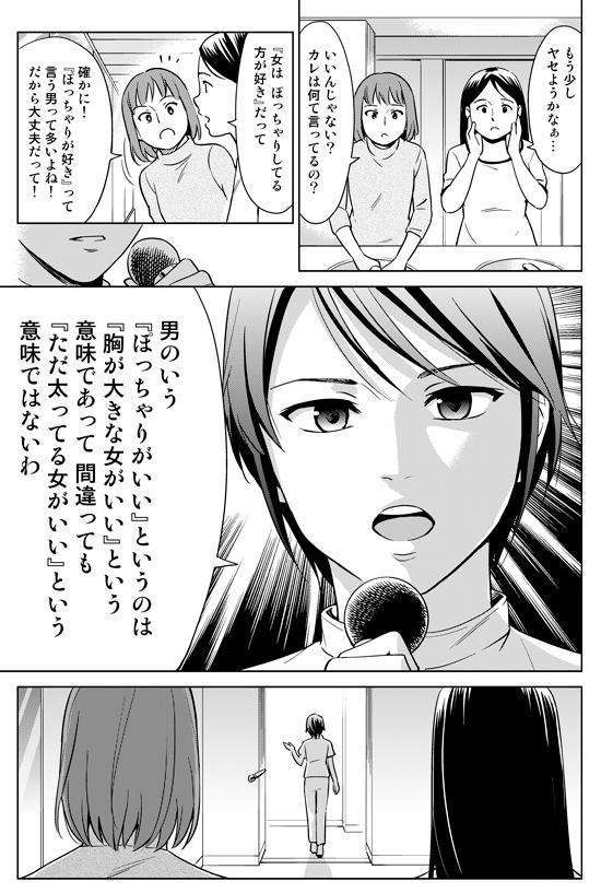 【漫画】男の言う「ぽっちゃりが好き」はウソであることが判明