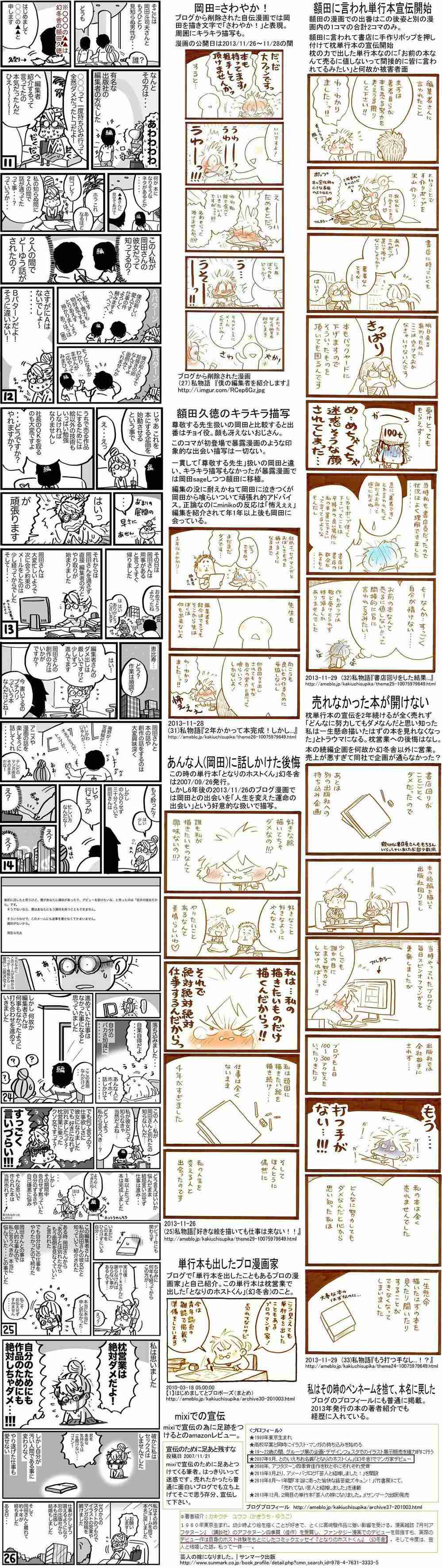 【アダルト注意】元交際相手による評論家・岡田斗司夫の暴露マンガ第3弾がネットで公開される
