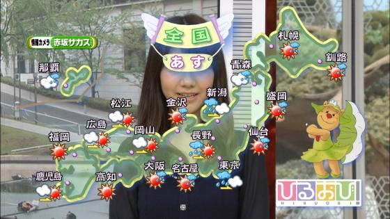 AKB48ゆきりんこと柏木由紀さん、ひるおびで天気予報するも鼻だけになる…