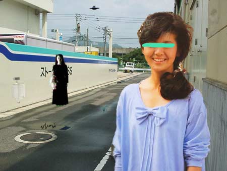 心霊写真みたいに見える画像