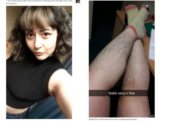 英国　偏見をものともしない女性、すね毛の写真を公開  