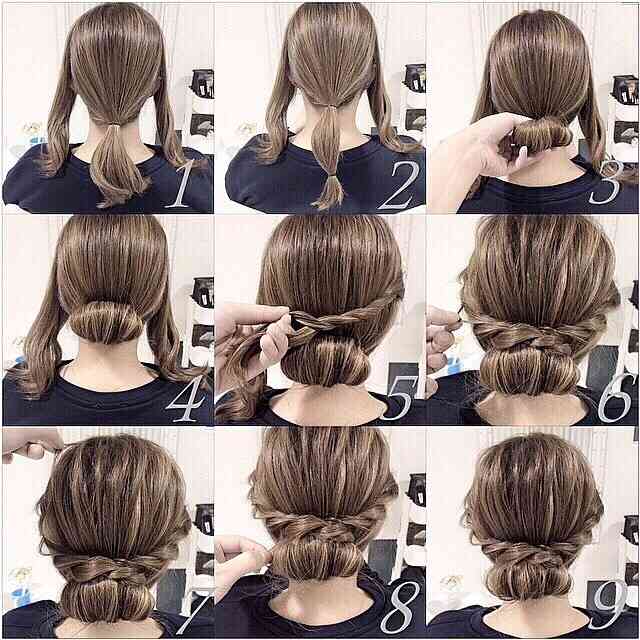 簡単でオシャレなシニヨン教えてください。