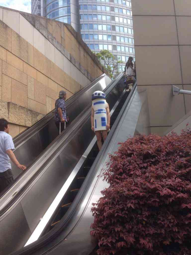 【画像】スターウォーズ展にいたR2D2のコスプレが酷すぎるｗ