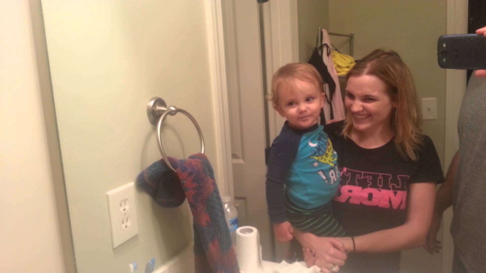 Baby Leon discovers his eyebrows. - YouTube