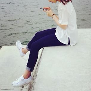 シンプルなファッションが好きな人！