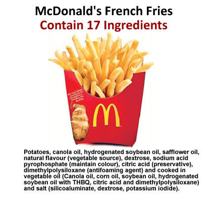 マクドのポテトの17の原料が明らかに！｜世界の裏側ニュース