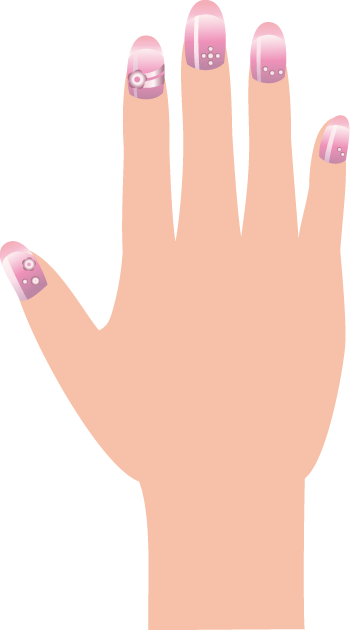 色黒ネイル！