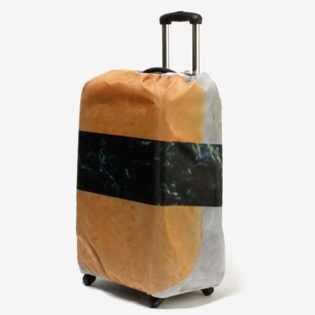 大好きな寿司を“着せて”旅に出よう スーツケースにかぶせる「回転寿司カバー」 