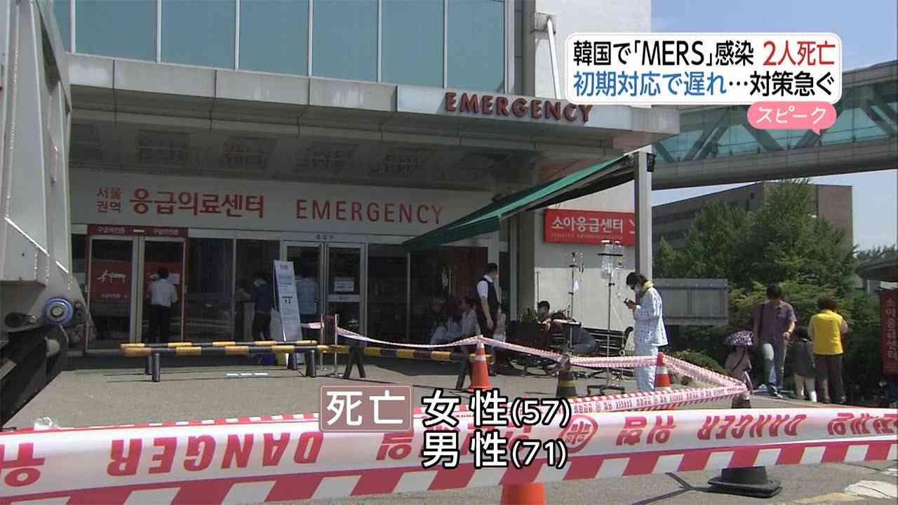 新型ウイルス「MERS」　韓国で感染者2人死亡　当局が警戒強める(15/06/02) - YouTube