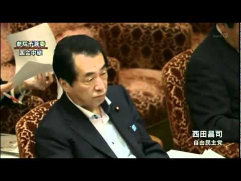 在日韓国人の名前を絶対に言いたくない菅直人  20110603 参議院予算委員会 - YouTube