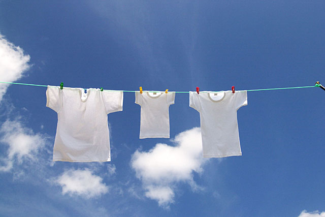 夏の洗濯物事情。