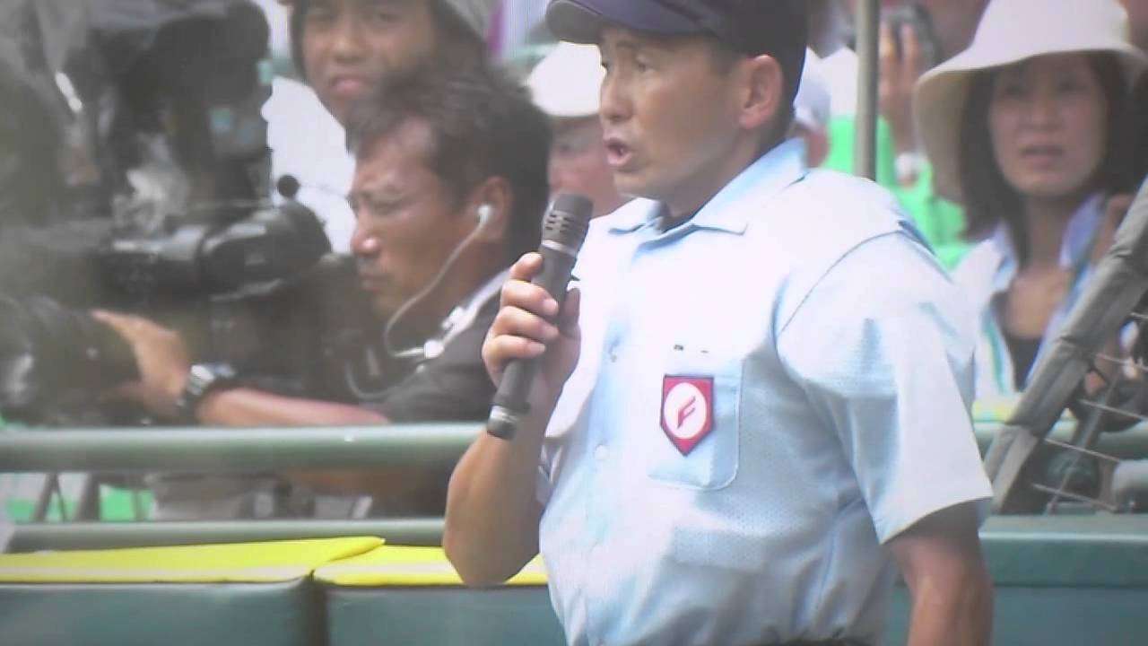 済々黌ｖｓ鳴門でドカベンの『ルールブックの盲点の1点』が再現される - YouTube