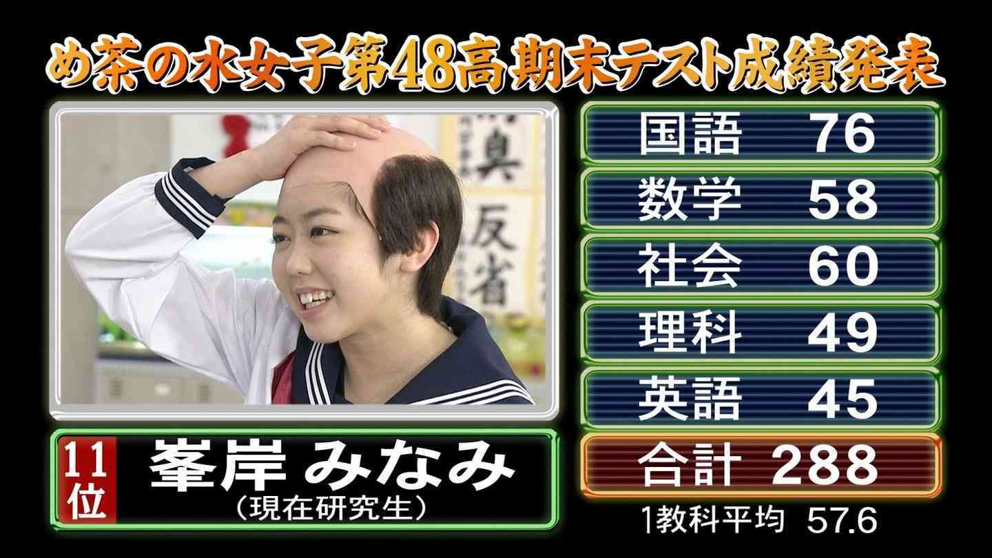 AKB48 峯岸みなみ“坊主にして良かったこと”を告白