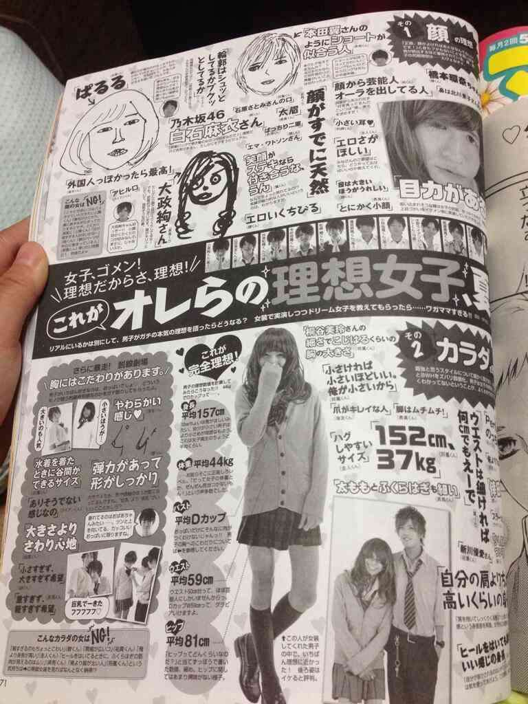 「桐谷美玲の細さに小嶋陽菜くらいの胸」「152cm37kg」…“オレらの理想女子”が厳しすぎると話題にｗ