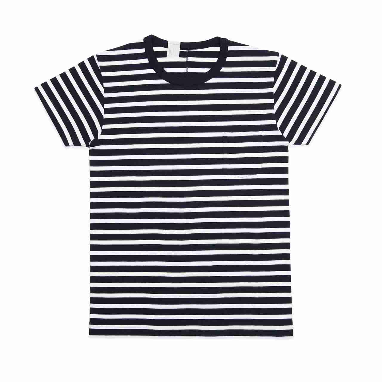  MISTER HOLLYWOOD OFFICIAL ONLINE STORE / 2 RCH CREW NECK T-SHIRT NAVY BORDER 